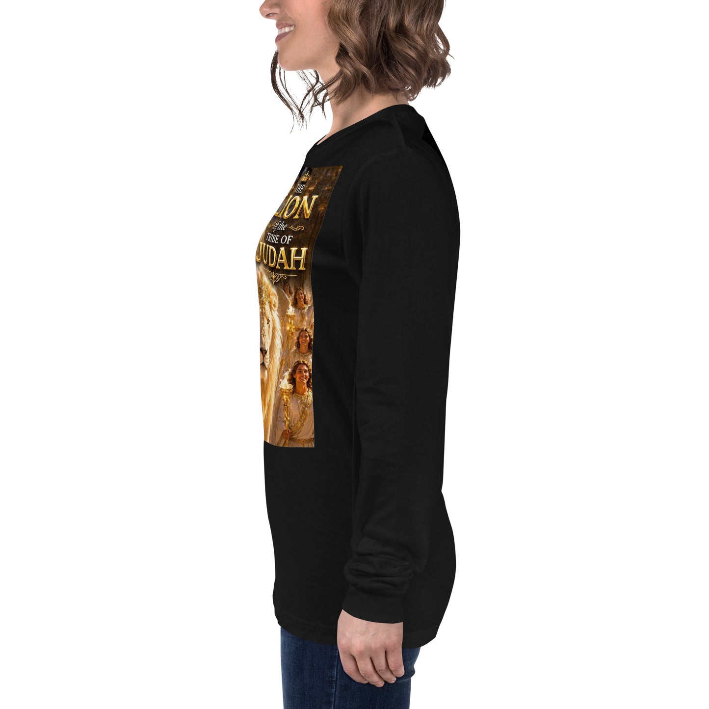 Maglietta a maniche lunghe unisex CORPORATION-86 nera, vista frontale, morbida e comoda, tessuto di qualità.
